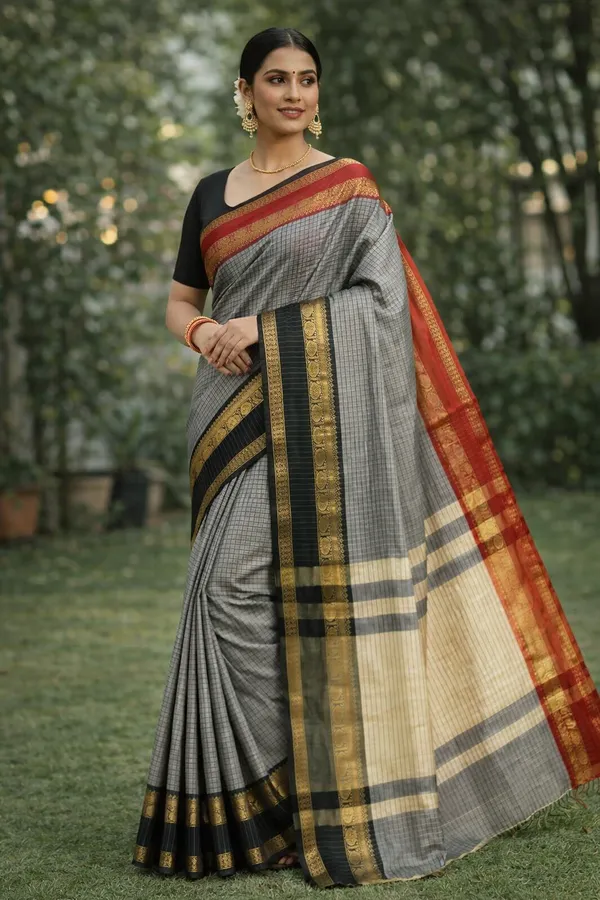 Grey_Silk_Saree_For_Women