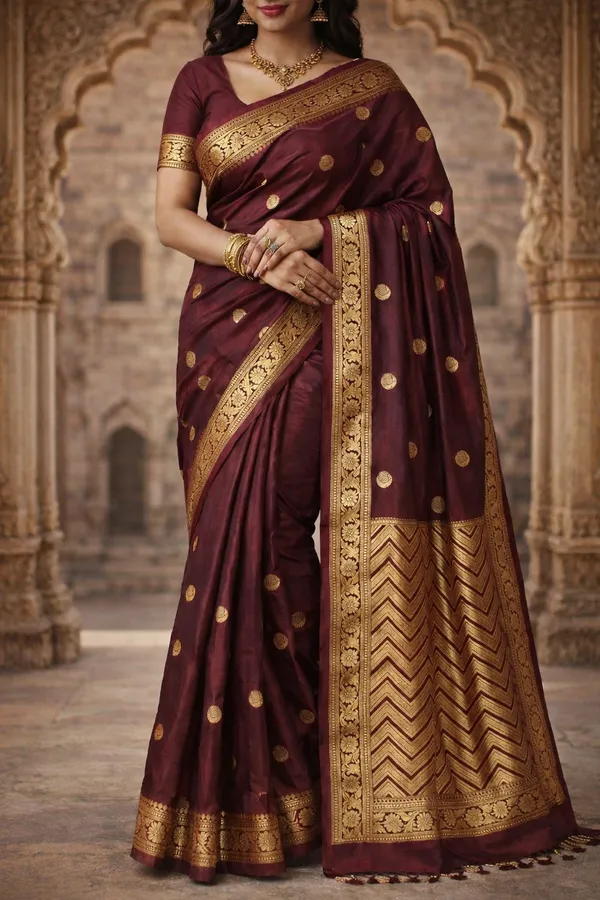 Maroon_Silk_Saree_For_Women