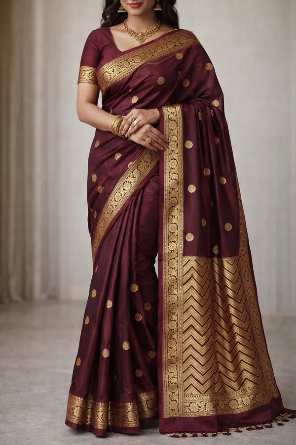 Maroon_Silk_Saree_For_Women