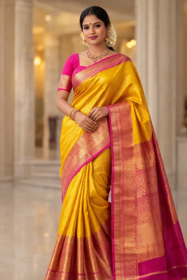 Mustard_Yellow_Silk_Saree_For_Women