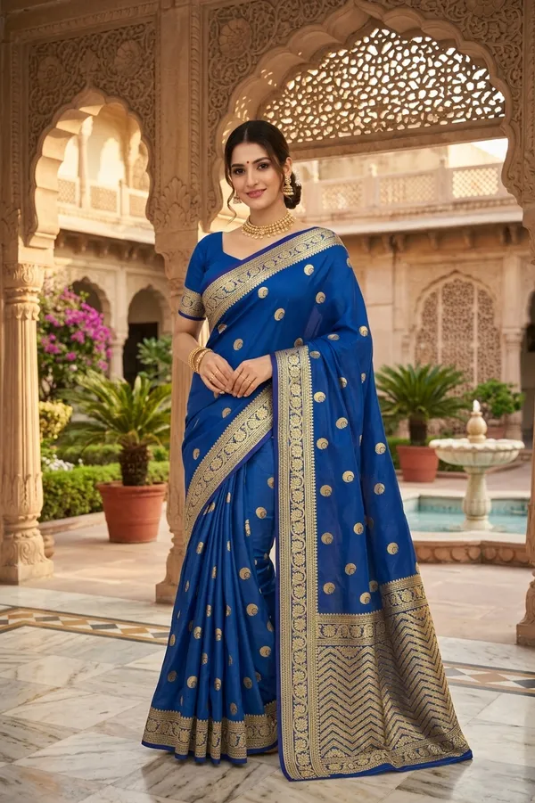 Blue_Silk_Saree_For_Women