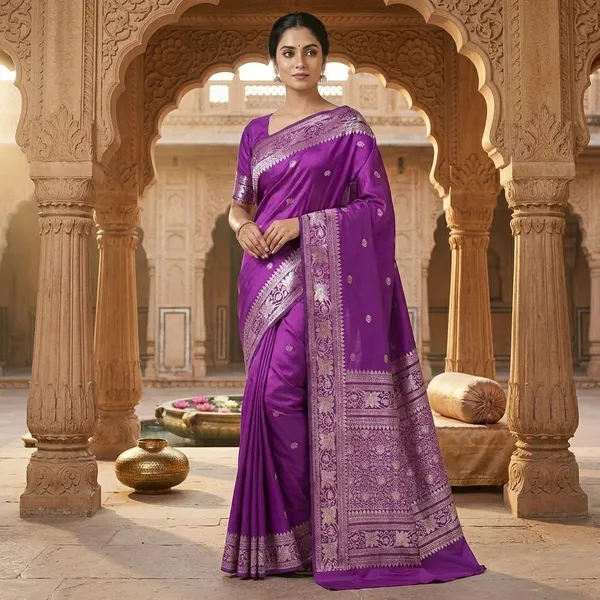 Purple_Silk_Saree_For_Women