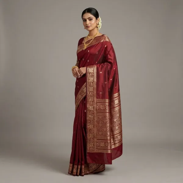 Maroon_Silk_Saree_For_Women