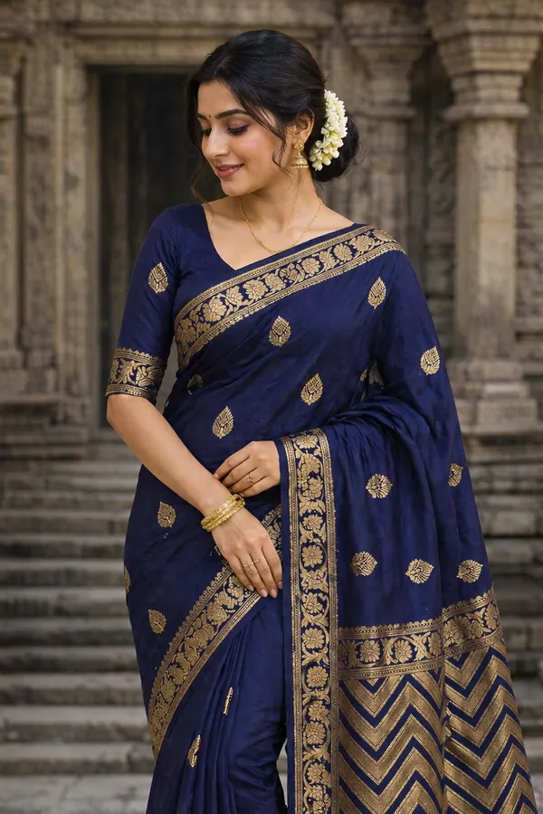 Blue_Silk_Saree_For_Women