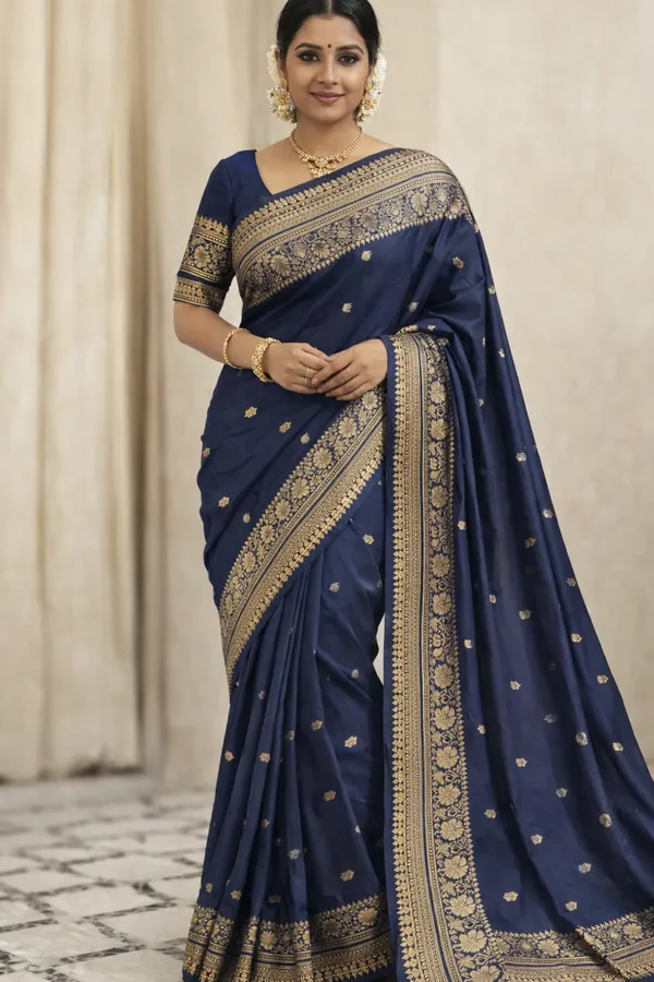 Navy_Blue_Silk_Saree_For_Women