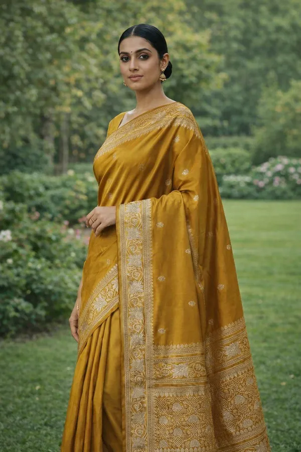 Golden_Yellow_Silk_Saree_For_Women