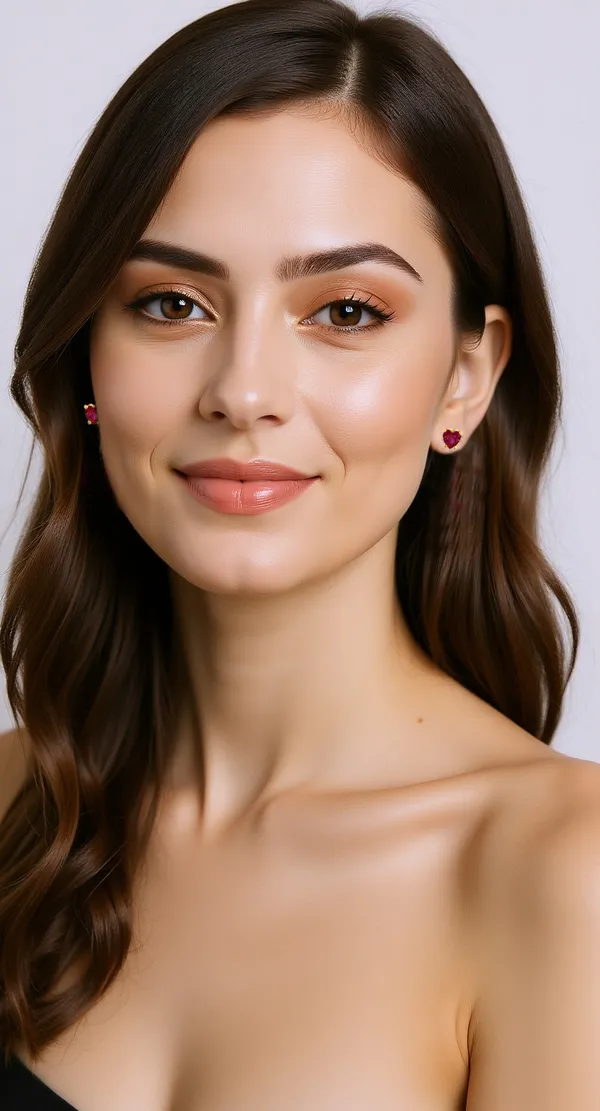 925_Silver_Red_Ruby_CZ_Heart_Earrings_For_Women_Girls_With_Single_Stone_Solitaire_Earrings__Traditional_Look__Daily_Wear_Jewellery__Gift_For_Women_0.5_Micron_Gold_Plated