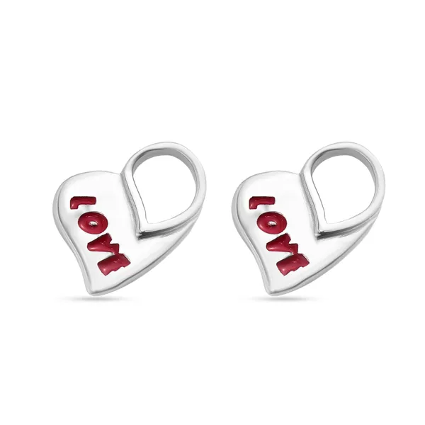 925_Silver_Heart_Earrings_With_Red_Love_Engraving_With_Red_Enamel