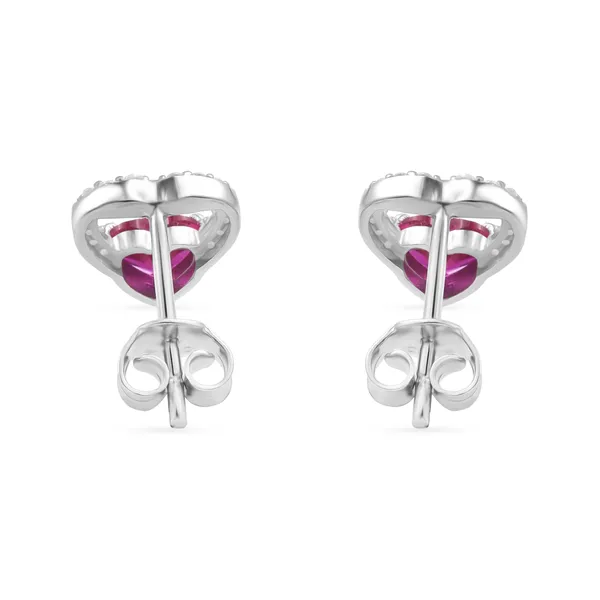 925_Silver_Heart_Earrings_With_Ruby_Red_Cz_Tone_And_Cz_Halo