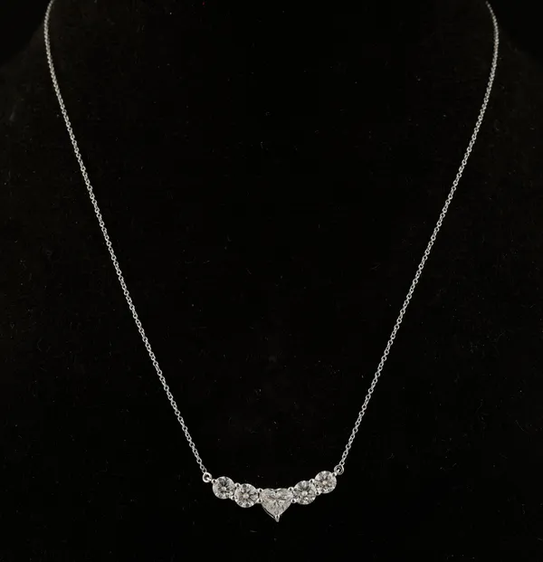 925_Sterling_Silver_Heart_and_Round_Cubic_Zirconia_Pendant_Necklace_for_Women