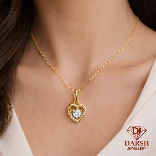 925_Silver_Heart_Pendant_Necklace__Goldgold_Plated_Miracle_Plate_Center