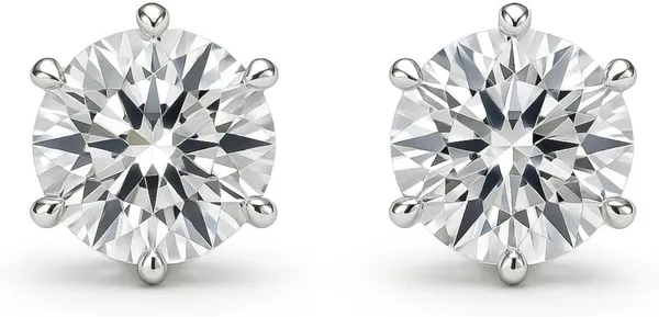 925_Silver_Stud_Earrings_With_White_Zircon_Stones