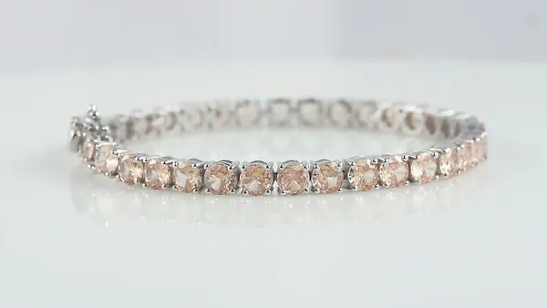 925_Sterling_Silver_Yellow_Cubic_Zirconia_Round_Bracelet_Rhodium_Plated_925_Silver_Bracelet_Handmade_Jewelry_Gift_For_Women_Minimalist_Jewelry