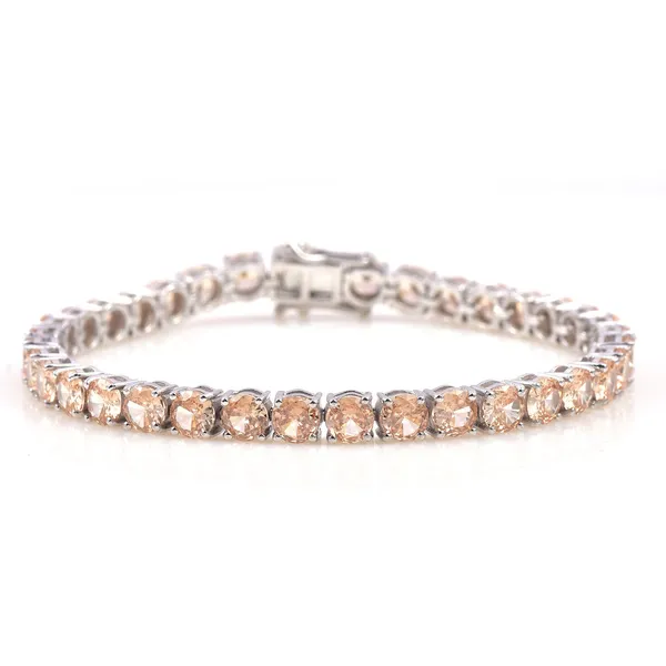 925_Sterling_Silver_Yellow_Cubic_Zirconia_Round_Bracelet_Rhodium_Plated_925_Silver_Bracelet_Handmade_Jewelry_Gift_For_Women_Minimalist_Jewelry