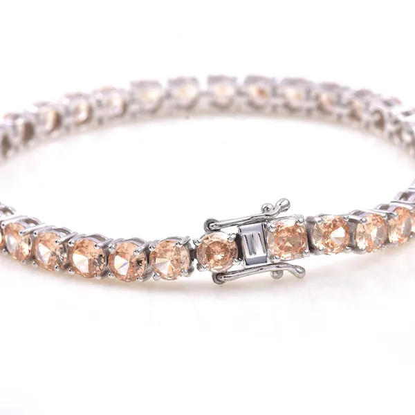 925_Sterling_Silver_Yellow_Cubic_Zirconia_Round_Bracelet_Rhodium_Plated_925_Silver_Bracelet_Handmade_Jewelry_Gift_For_Women_Minimalist_Jewelry