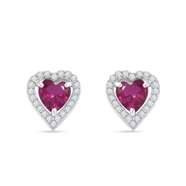 925_Silver_Heart_Stud_Earrings_With_Ruby_Red_Gemstone_And_Halo_Design