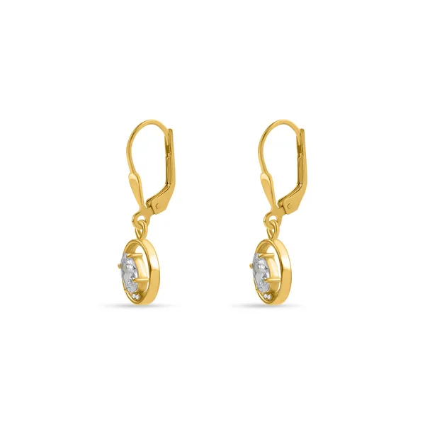 __925_Sterling_Silver_Gold_Plated_Drop_Earrings_With_Aaa_Cubic_Zirconia_For_Girls_Dengle_Earrings,_Ocations_And_Daily_Weare_Tradisional_Look_Earrings,_Goldgold_Plated