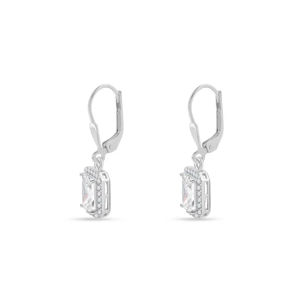 925_Silver_White_Cz_Solitaire_Drop_Earrings_With_Rhodium_Plating__Beautiful_Party_Wear_Drop_Earrings