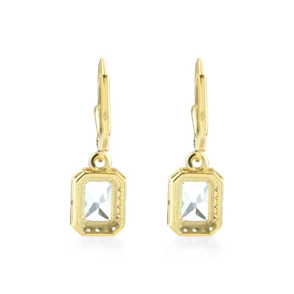 925_Silver_White_Cz_Solitaire_Drop_Earrings_With_0.5_Micron_Gold_Plating__Beautiful_Party_Wear_Drop_Earrings