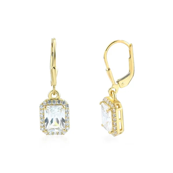925_Silver_White_Cz_Solitaire_Drop_Earrings_With_0.5_Micron_Gold_Plating__Beautiful_Party_Wear_Drop_Earrings