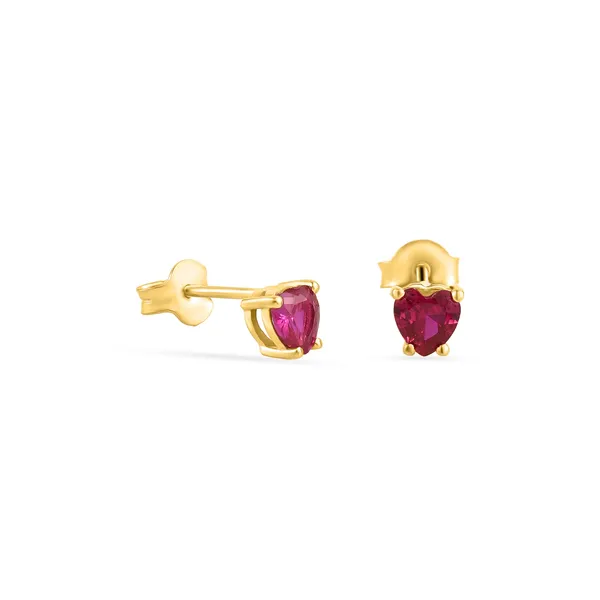 925_Silver_Red_Ruby_CZ_Heart_Earrings_For_Women_Girls_With_Single_Stone_Solitaire_Earrings__Traditional_Look__Daily_Wear_Jewellery__Gift_For_Women_0.5_Micron_Gold_Plated