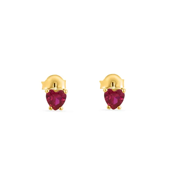 925_Silver_Red_Ruby_CZ_Heart_Earrings_For_Women_Girls_With_Single_Stone_Solitaire_Earrings__Traditional_Look__Daily_Wear_Jewellery__Gift_For_Women_0.5_Micron_Gold_Plated