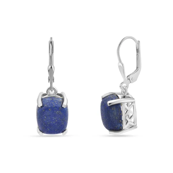 925_Sterling_Silver_Lapis_Lazuli_Dangle_Earrings_For_Women_And_Grils