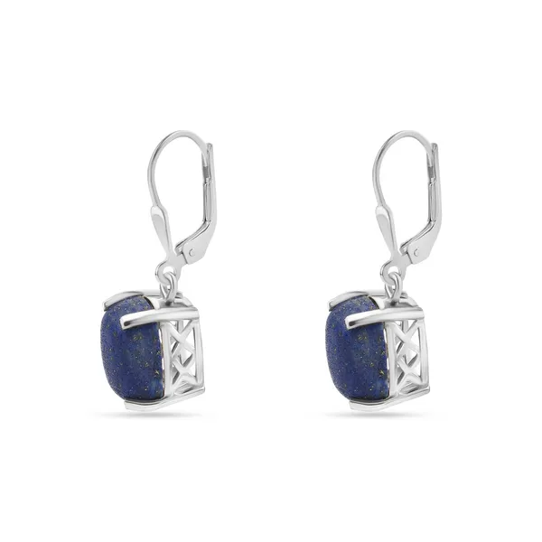 925_Sterling_Silver_Lapis_Lazuli_Dangle_Earrings_For_Women_And_Grils