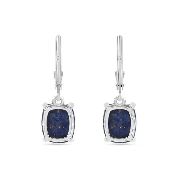 925_Sterling_Silver_Lapis_Lazuli_Dangle_Earrings_For_Women_And_Grils