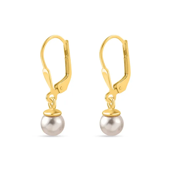925_Sterling_Silver_Natural_Pearl_Earrings_|_Designer_Dangle_Earrings_with_0.5_Micron_Yellow_Gold_Plating_Beautiful_Gift_for_her_BIS_Registered