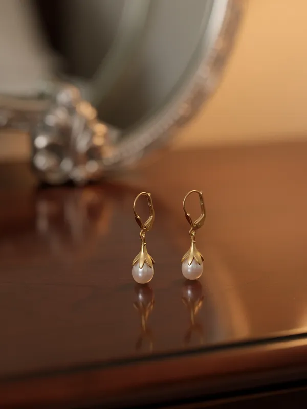 925_Sterling_Silver_Natural_Pearl_Drop_Earrings__Designer_Dangle_Earrings_With_0.5_Micron_Gold_Plating