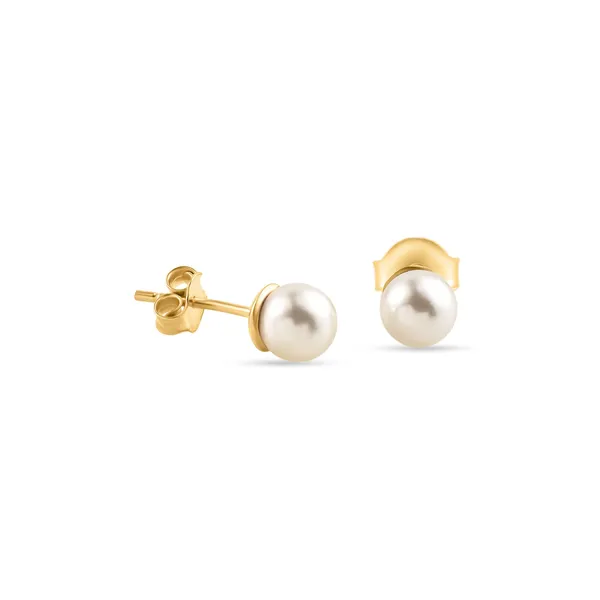 925_Sterling_Silver_Natural_Pearl_Stud_Earrings__Elegant_Gold_Plated_Earrings__Wedding_And_Valentines_Gift