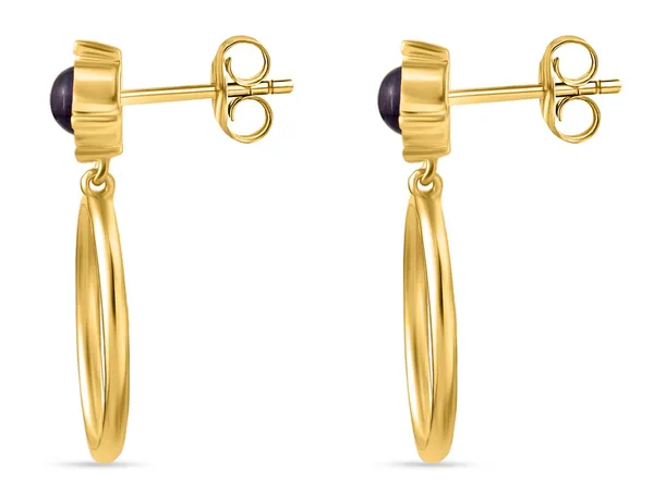 925_Sterling_Silver_Amethyst_Designer_Earrings_Elegant_Gold_Plated_Hoop_Earrings_Wedding_And_Valentines_Gift