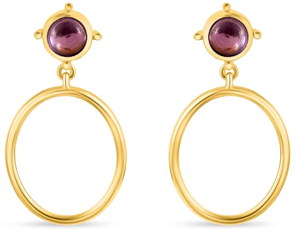 925_Sterling_Silver_Amethyst_Designer_Earrings_Elegant_Gold_Plated_Hoop_Earrings_Wedding_And_Valentines_Gift