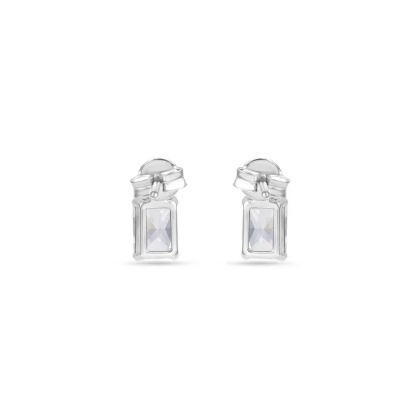 925_Sterling_Silver_White_CZ_Octagon_Solitaire_Earrings__Elegant_Studs__Wedding_&_Valentine�s_Gift