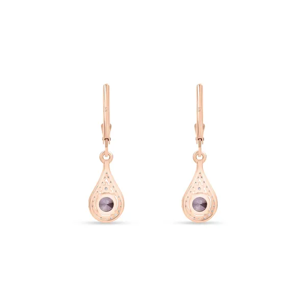 925_Sterling_Silver_Blue_Sapphire_Cz_Drop_Earrings_Elegant_Green_Blue_Cz_Dangle_Earrings_Rose_Gold_Plated_Designer_Jewelry_Wedding,_Valentines_And_Birthday_Gift