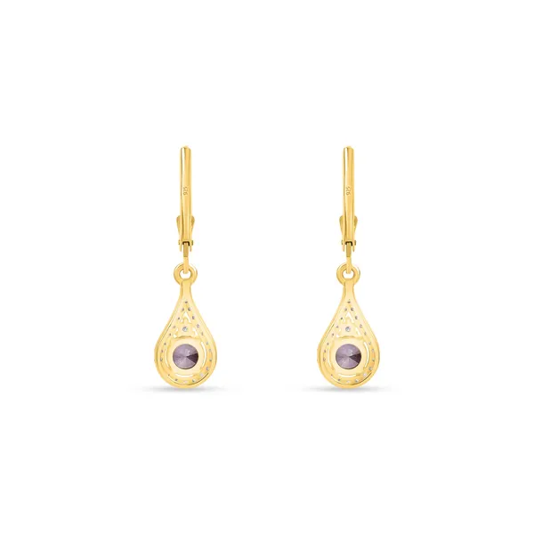 925_Sterling_Silver_Blue_Sapphire_Cz_Drop_Earrings_Elegant_Green_Blue_Cz_Dangle_Earrings_Gold_Plated_Designer_Jewelry_Wedding,_Valentines_And_Birthday_Gift