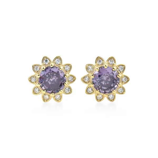 925_Sterling_Silver_Blue_Sapphire_Cz_Halo_And_Drop_Earrings_Elegant_Gold_Plated_Designer_Jewelry_Wedding,_Anniversary,_Valentines_And_Birthday_Gift