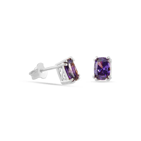 925_Silver_Blue_Sapphire_Cz_Solitaire_Stud_Earrings__Rhodium_Plated__Bis_Hallmarked__Elegant_Gifts_For_Women_And_Girls