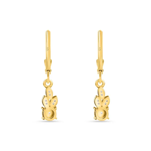 925_Silver_Miracle_Plate_Drop_Earrings__0.5_Micron_Gold_Plated___Elegant_Gifts_For_Women_And_Girls