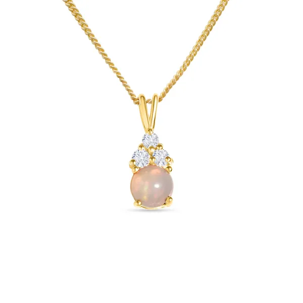 925_Sterling_Silver_Opal_Solitaire_Pendant_for_Women,_Yellow_gold_plated_925_Silver_pendant_Elegant_Jewelry