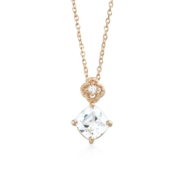 925_Sterling_Silver_White_Cubic_Zirconia_Solitaire_Necklace_for_Women,_Rose_gold_plated_925_Silver_Pendant_,_Minimalist_Luxury_Jewelry