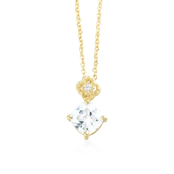925_Sterling_Silver_White_Cubic_Zirconia_Solitaire_Necklace_for_Women,_925_Silver_Pendant_Gold_plated_,_Minimalist_Luxury_Jewelry