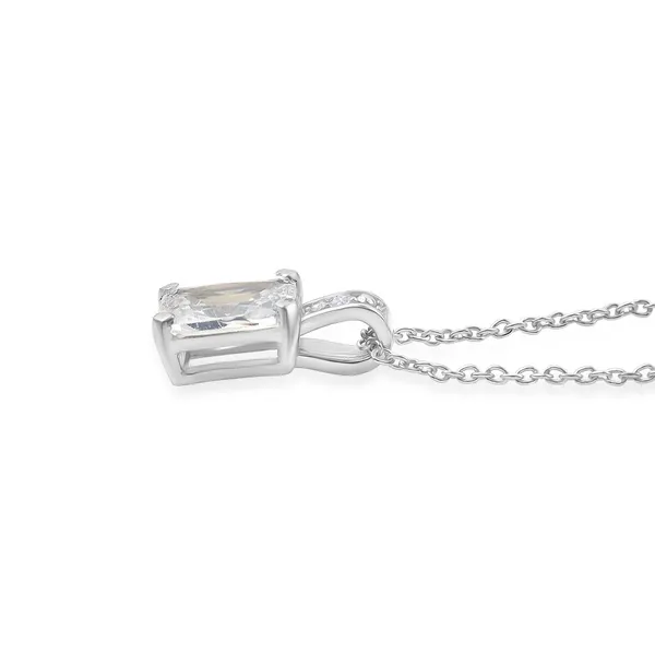 925_Sterling_Silver_White_Cubic_Zirconia_Solitaire_Necklace_925_Silver_Pendant_Rhodium_Finish