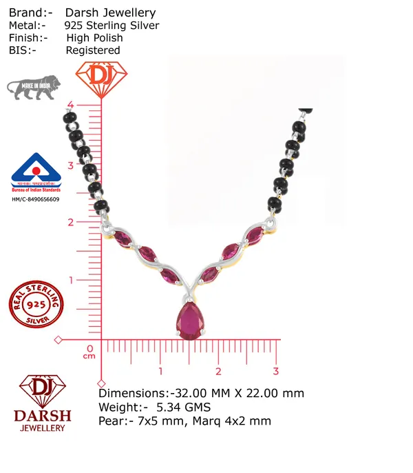 925_Silver_Red_Ruby_Cz_Mangalsutra_With_Black_Beads_Goldgold_Plated_Birthday_Wedding_And_Valentines_Gift