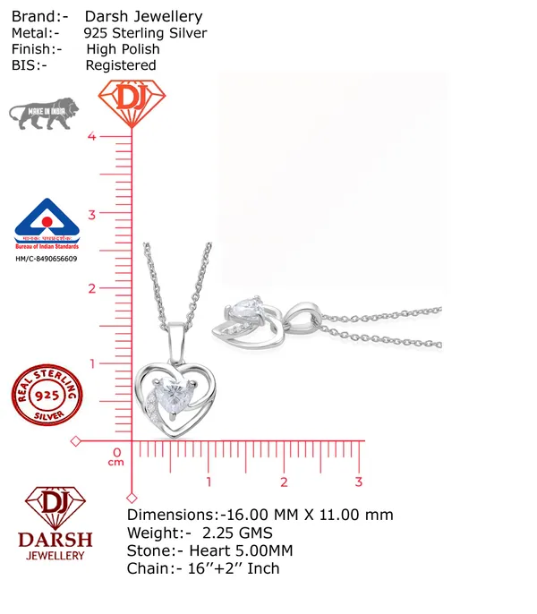 925_Silver_Heart_Pendant_With_Moissanite_Gemstone_And_Cz_Accents