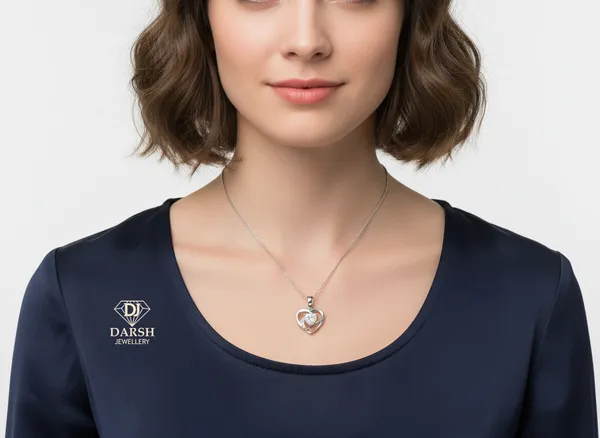 925_Silver_Heart_Pendant_With_Moissanite_Gemstone_And_Cz_Accents