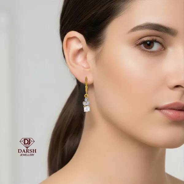 925_Silver_Miracle_Plate_Drop_Earrings__0.5_Micron_Gold_Plated___Elegant_Gifts_For_Women_And_Girls