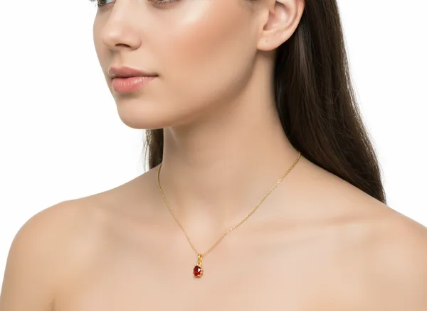 Natural_Stone_Round_Pendant_925_Sterling_Silver_Gold_Plated_Handmade_Jewelry_Gift_For_Women_Minimalist_Jewelry