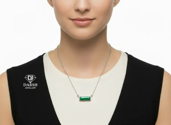 925_Silver_Tiger_Eye_Solitaire_Necklace_For_Women,_Rhodium_Plated__Lapiz_Lazuli,_Malachite_Solitair_Necklace